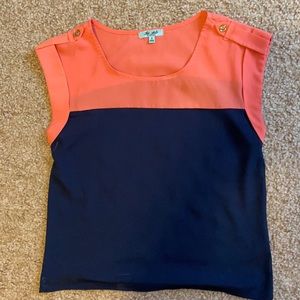 Zenana Color Block Blouse